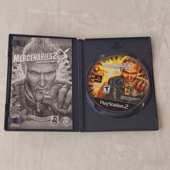 Mercenaries 2: World in Flames Sony PlayStation 2 PS2 Video Game 2008 w/ Manual - Picture 6 of 7